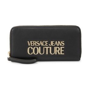 Versace Jean Couture Leather Zip Around Wallet